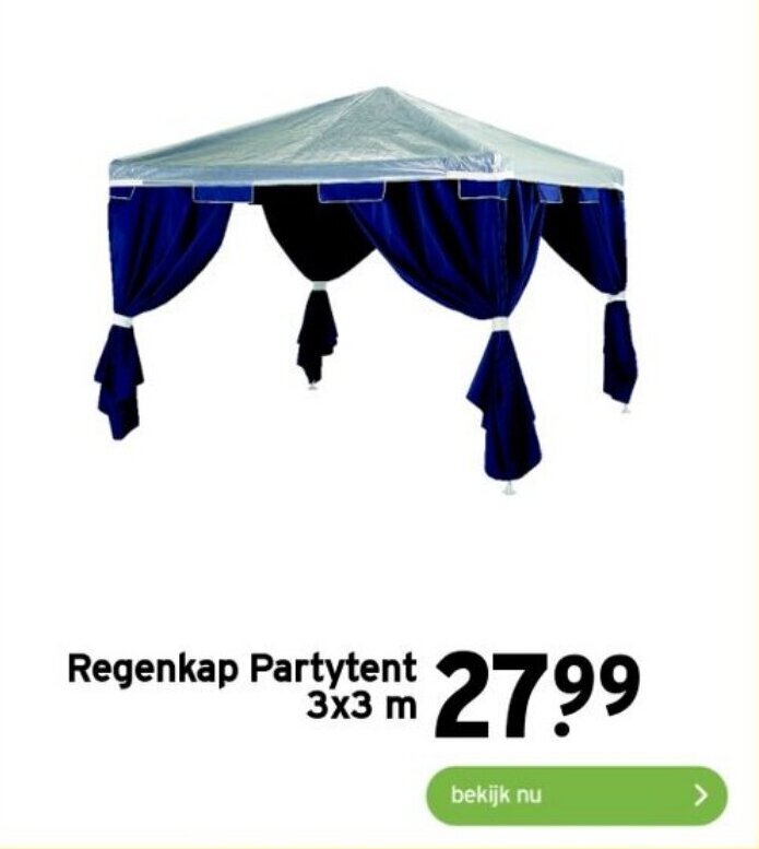 partytent 3x3 hubo
