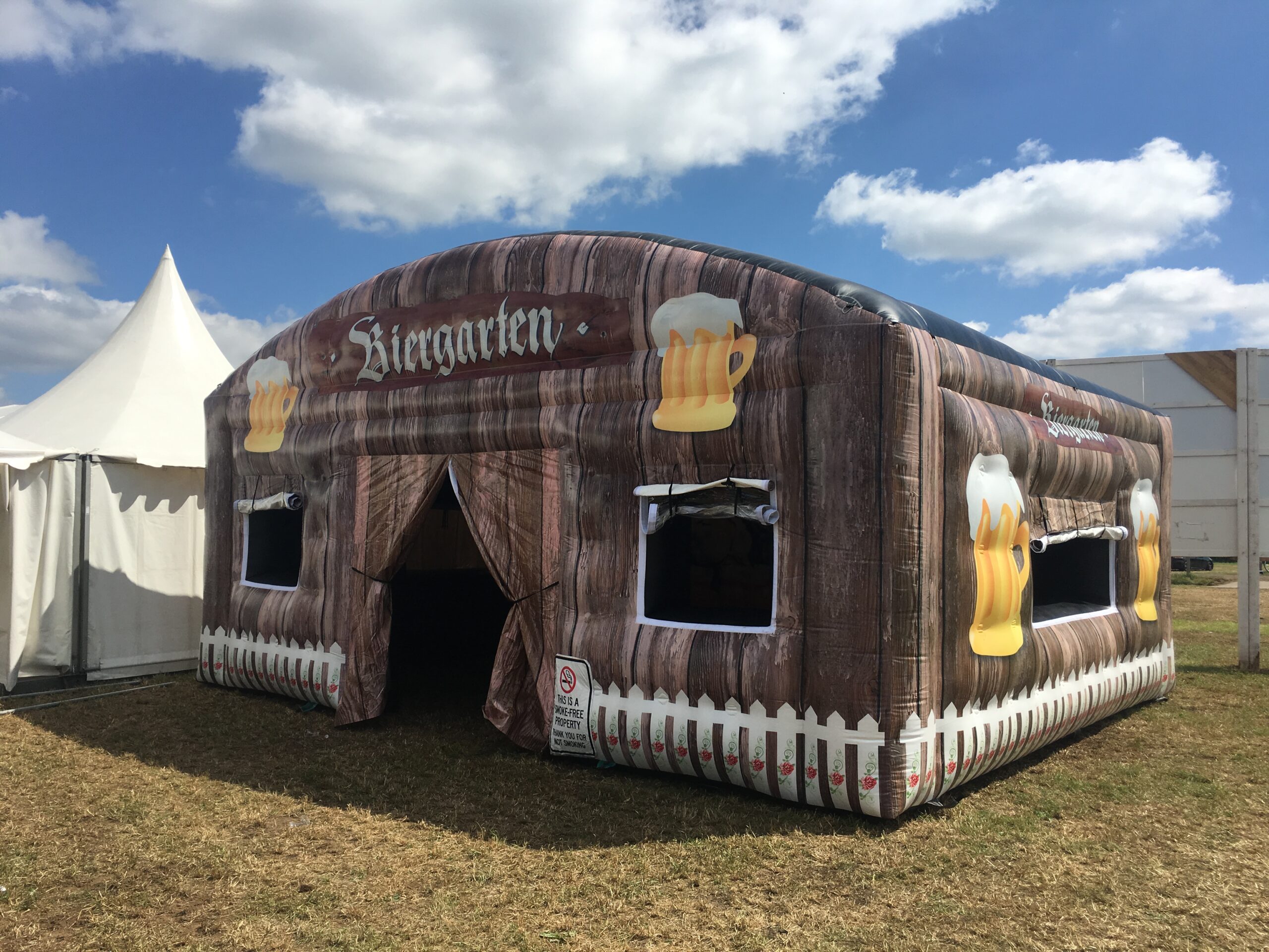 bedrukte partytent