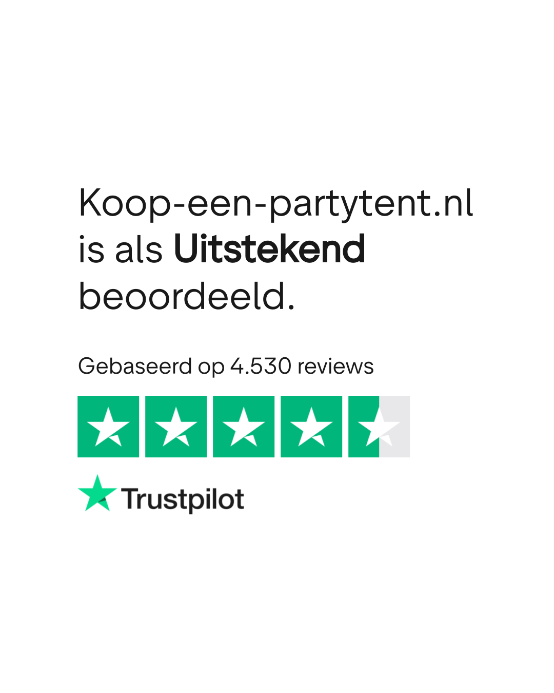 koop een partytent