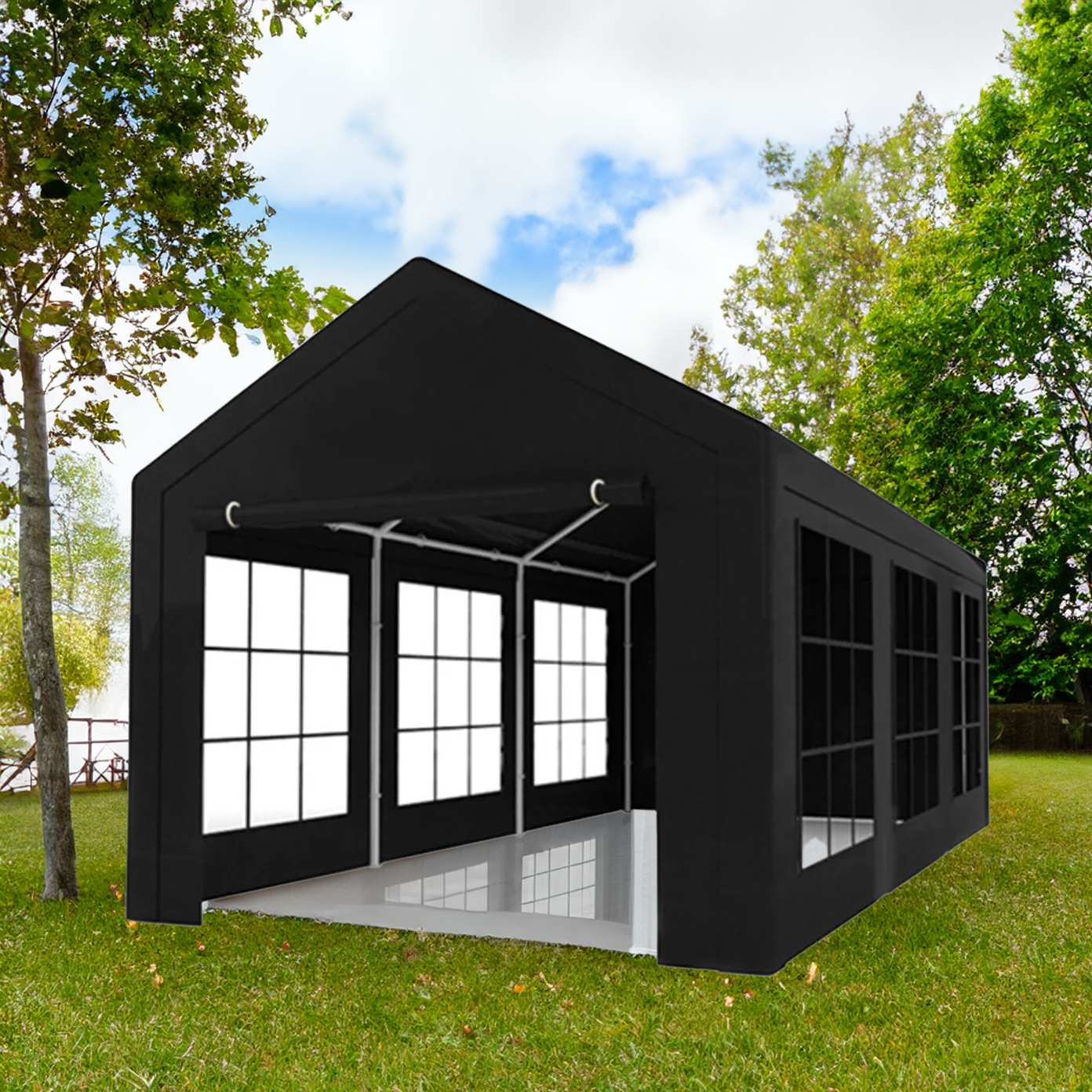 partytent zwart